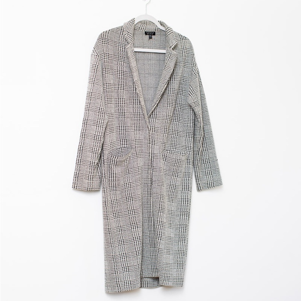 Topshop Plaid Soft Blazer Jacket. Size US 4.